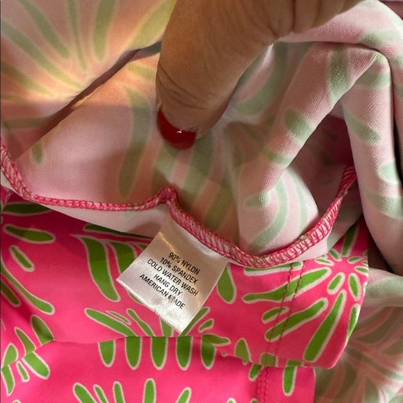 Sailor Sailor Vibrant Pink and Green Floral Dress XL Stretchy Thick - Picture 10 of 10